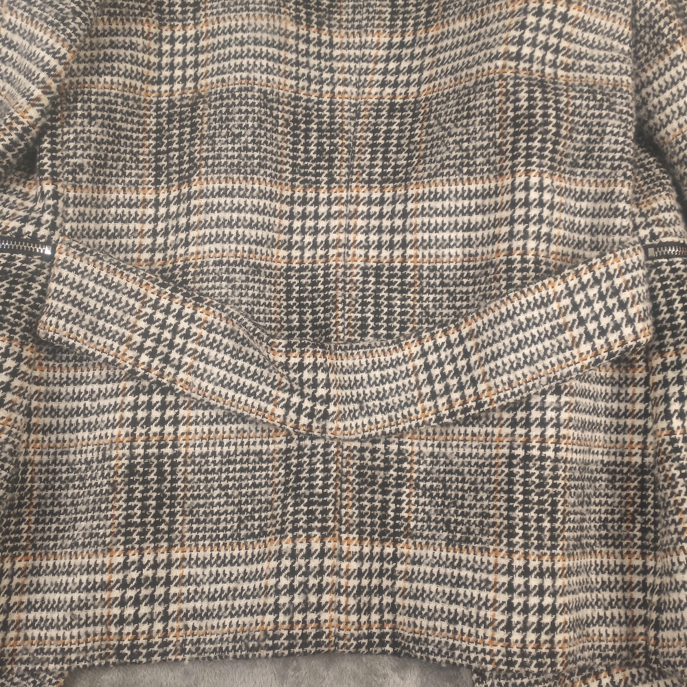 Maralyn & Me Double Breasted Jacket Pea Coat Size XS  Brand Retro Plaid Academia - Picture 11 of 16
